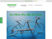 Tablet Screenshot of freedomwireart.com